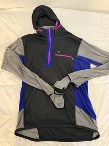 Vintage Nike ACG Thermax 1/4 Zip Hooded Pullover Top Made In USA Trail Run Hike - Bild 1 von 4