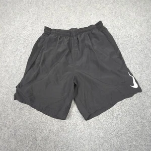 Nike Shorts Kids SMALL Black sport Activewear Lightweight Drawstring Logo Size S - Picture 1 of 10
