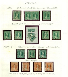 Granada 1873-74. SG 10/12. 1D & 6D Werte. 1D x7 neuwertig inkl. Paar, 4 gebraucht... - Bild 1 von 1