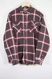 Wrangler Sherpa uomo flanella quadri camicia western giacca taglia small - Foto 1 di 9