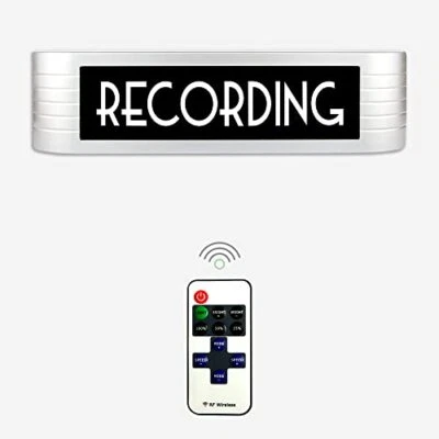 Recording Studio Led Light Sign Illuminated Warning Sign Different Lighting Mode - Image 1 of 4
