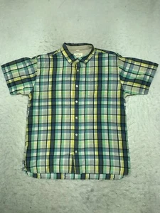 Colorado Multicoloured XL Basic Short Sleeve Cotton Casual Button Shirt Mens - Picture 1 of 9