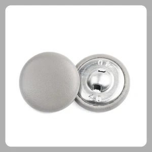 10 Pcs Faux Leather Buttons Plain for Coat Jacket Pants Bags Trimming Sewing - Picture 1 of 19