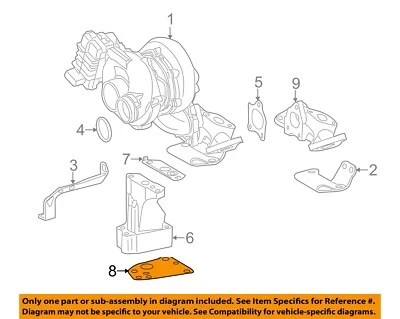Junta de montaje Chrysler OEM 07-09 Grand Cherokee 68053189AA Foto 1 de 2