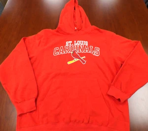 VF IMAGEWEAR MLB ST. LOUIS CARDINALS RED HOODED SWEATSHIRT SIZE L - Picture 1 of 4
