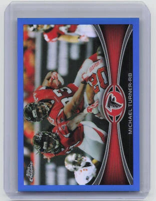 2012 Topps Chrome #130 Michael Turner Blue Refractors #/199 - Image 1 of 2