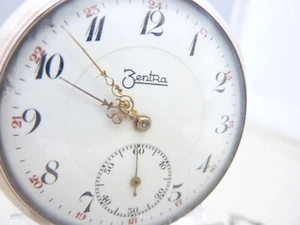 ZENTRA Taschenuhr aus den 1930er Jahren - 800er Silber - 51mm - Wien. - Bild 1 von 8