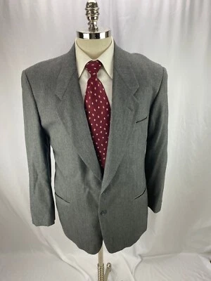 Mani Men's Gray Wool Blazer Jacket 40L - Image 1 of 4