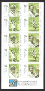 2003 Australia SG# 2268/71 SB159 Legends Tennis Players P&S booklet phil bcode - Picture 1 of 2