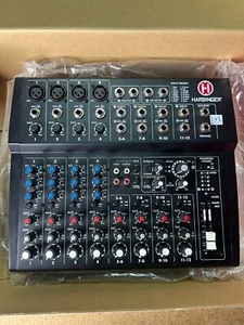 Harbinger L1202FX Black 12-Channel Wireless Compact Analog Mixer with Effects - Picture 1 of 12