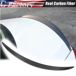 Carbon Fiber Rear Trunk Spoiler Wing Lip Fit for Maserati Quattroporte 2013-15 - Bild 1 von 12