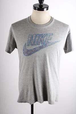 Camiseta De Colección Años 80 90 Nike Gris Jaspeado Estampado Swoosh Para Hombre Talla Grande EE. UU. Foto 1 de 4