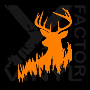 Whitetail Deer Bow Rifle Hunting Hunter Buck Vinyl Dicut Decal 14 color 3 sizes - Picture 1 of 26