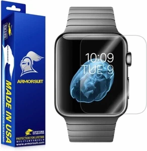 Confezione da 2 proteggi schermo ArmorSuit per Apple Watch Series 1 2 3 42 mm - Foto 1 di 13