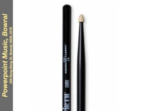 Vic Firth American Classic 5B Wood Tip Drum Sticks - Black Finish - Picture 1 of 3
