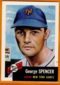 George Spencer-New York Giants/1953 Topps Archive Reprint Card(1991) - Picture 1 of 2