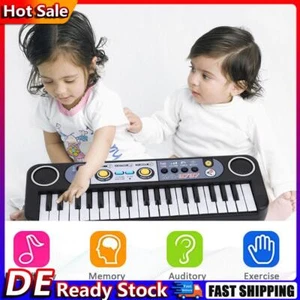 37-Tasten-Tastatur, Musikspielzeug, glatt, mit Mikrofon für Kinder, Weihnachtsge - Bild 1 von 8