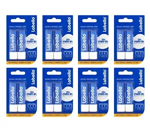 Labello Original Lippenpflege Balsam Chapstick mit Sheabutter (4,8g x 2) x 8 - Bild 1 von 2