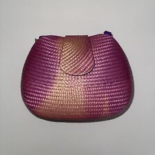 Pink Straw Purse Made in the Philipines