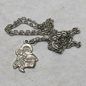 Religious St Anthony Medal 22" Necklace - Picture 1 of 7