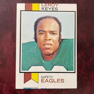 1973 Topps Set LEROY KEYES FRANK PITTS MISCUT CARD #508 EAGLES BROWNS - VG-EX - Bild 1 von 2