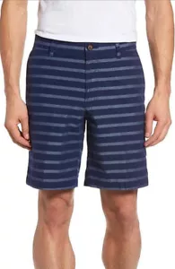 NWOT Men's 36 Southern Tide RISING TIDE Striped Blue Shorts 9" Inseam - Picture 1 of 6