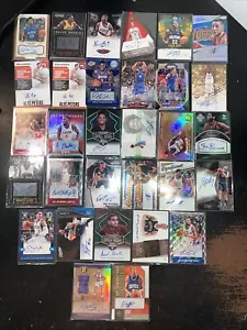 31x NBA Basketball Auto Signed Autographed Patch Relic Cards Lot With Rookie RC - Picture 1 of 20