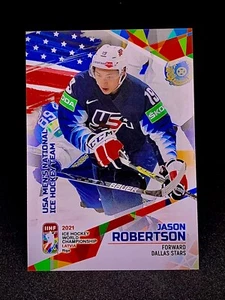 2021 Jason Robertson BY cards IIHF U20 World Championship Team USA. RC - Picture 1 of 3