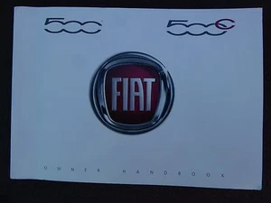 FIAT 500 & 500C HANDBOOK OWNERS MANUAL FACELIFT 2015-2019 PRINT 07.2015 GENUINE - Picture 1 of 1
