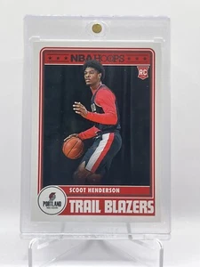 2023-24 Hoops #297 Scoot Henderson Portland Trail Blazers RC - Picture 1 of 2