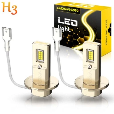 2x H3 LED Fog Light Bulbs Conversion 80W Canbus Kit for Chevrolet Aveo 2009-2016 - Image 1 of 4