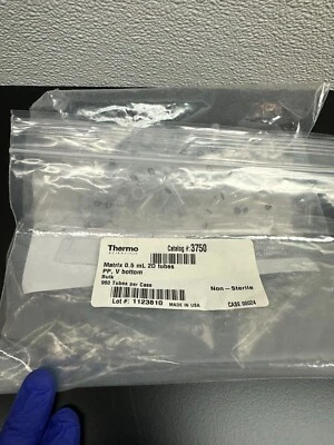 THERMO SCIENTIFIC Cat No 3750 Matrix 0.5mL 2D Tubes PP v Bottom - Image 1 of 4