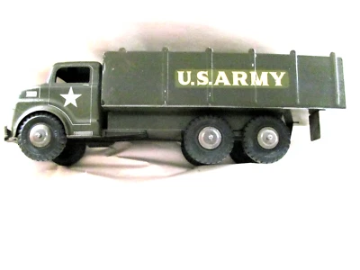 Vintage 50’s Marx Lamar Army Troop Transport Truck Pressed Steel Original #175 - Image 1 of 4