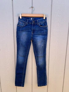 Girls 7 For all mankind Jeans paxtyn size 8 Pants Destroyed Clothes Summer Pants - Picture 1 of 10
