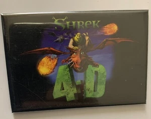 Shrek 4-D Universal Studios Refrigerator Magnet 2005 Dream Works theme park - Picture 1 of 3