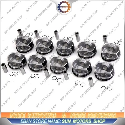 8x 11257840918 Piston & Ring Set STD Φ92mm For BMW M3 E93 E90 E92 S65B40 4.0 V8 - Image 1 of 4