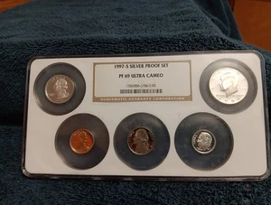NGC 1997-S SILVER PROOF SET PF 69 ULTRA CAMEO FREE US SHIPPING - Picture 1 of 8