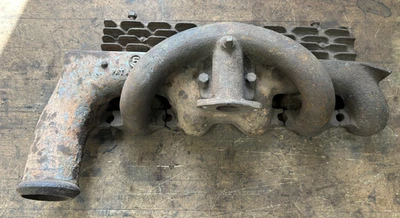 1930 1931 1928 1929 Ford Modelo A Motor Admisión Calentador Colector Escape Foto 1 de 4