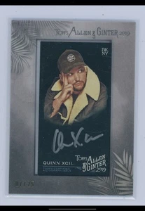 Quinn XCII 2019 Topps Allen & Ginter X Black Framed Mini-Auto 7/25 - Bild 1 von 2