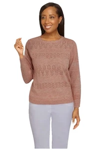 Alfred Dunner Women's Classic Cashmelon Sweater Size S Light - Picture 1 of 8