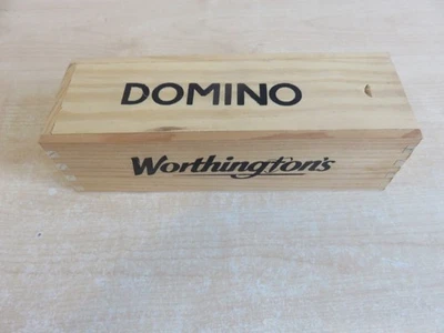 Vintage sealed, Worthingtons Dominoes in Wooden Box. - Image 1 of 4