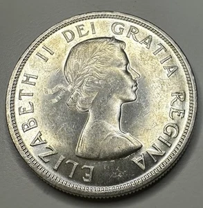 1958 Canada Totem Pole Dollar T12 - Picture 1 of 2