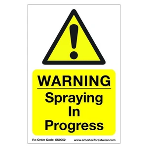 Treehog Correx Saftey Sign "WARNING Spraying In Progress" - Picture 1 of 1