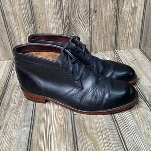 FRYE Mens Walter Chukka Ankle Boot Black 12 M Made In USA Handcrafted $400 87164 - Picture 1 of 10