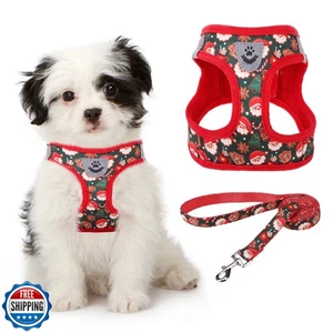 KOOLTAIL Harnais de Noël pour Petits Chiens Moyens, Harnais pour Chiens et Laisse Se - Photo 1/5