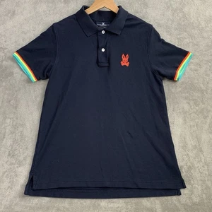 Psycho Bunny Shirt Herren 4 Small Cunard Polo Pima Baumwolle Häschen Logo Freizeit adrett - Bild 1 von 8