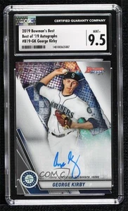 2019 Bowman's Best Auto George Kirby #B19-GK CGC 9.5 Mint+ Auto - Picture 1 of 3
