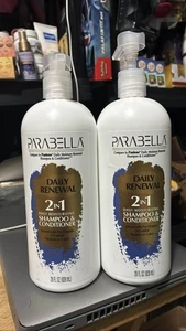 2 Parabella Tägliche Erneuerung 2-in-1 Feuchtigkeitsspendendes Shampoo & Conditioner 28oz Duo - Bild 1 von 1