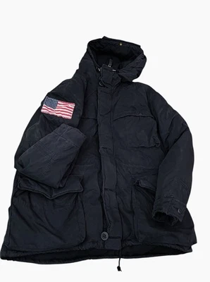 SUMINISTRO DE DENIM RALPH LAUREN POLO PLUMÓN PARKA CHAQUETA ABRIGO BANDERA DE ESTADOS UNIDOS XXL Foto 1 de 4