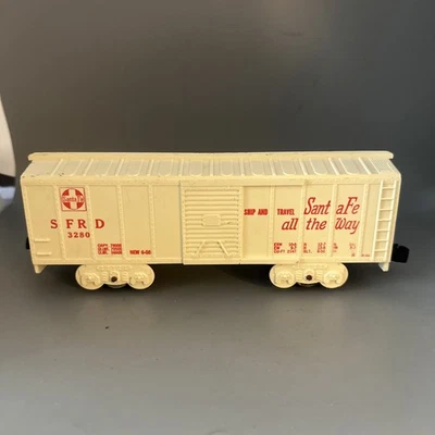 Coche de carga vintage de plástico Marx 3280 Santa Fe SFRD sin caja Foto 1 de 4